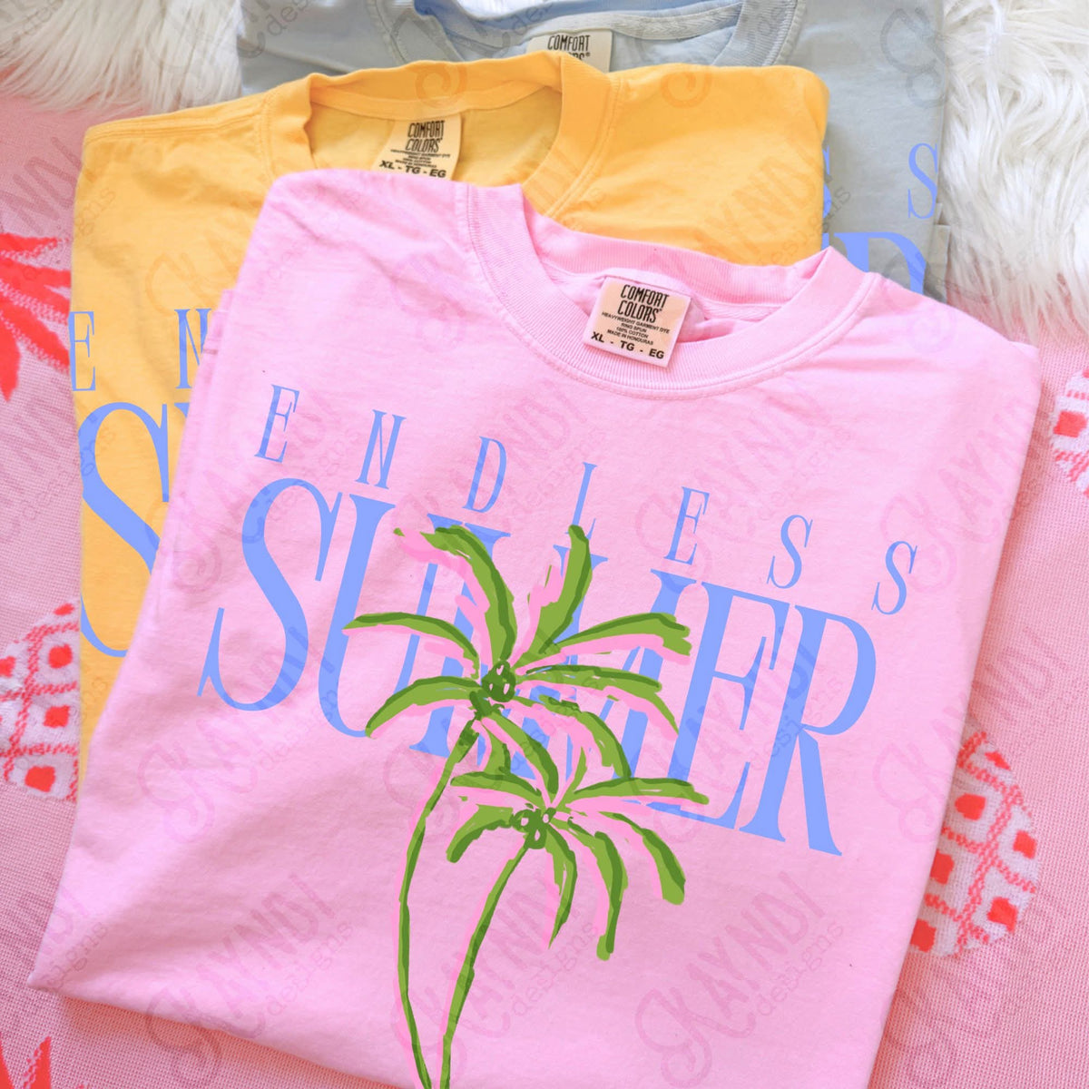 Endless summer palm trees (Kayndi) DTF Transfer