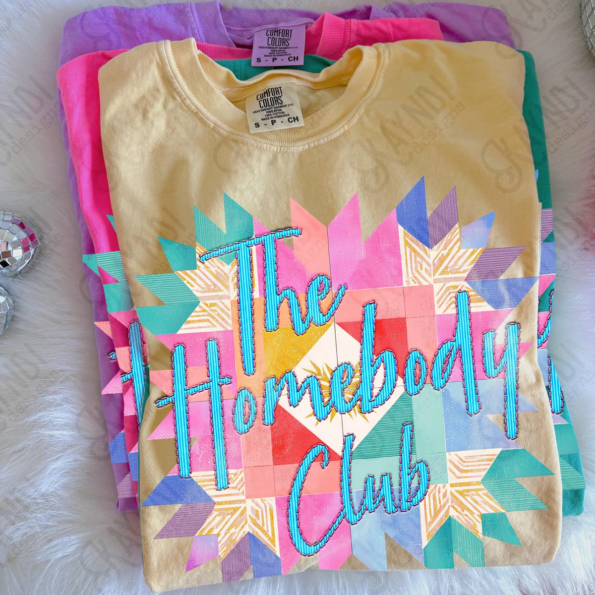 The homebody club quilt square (Kayndi) DTF Transfer