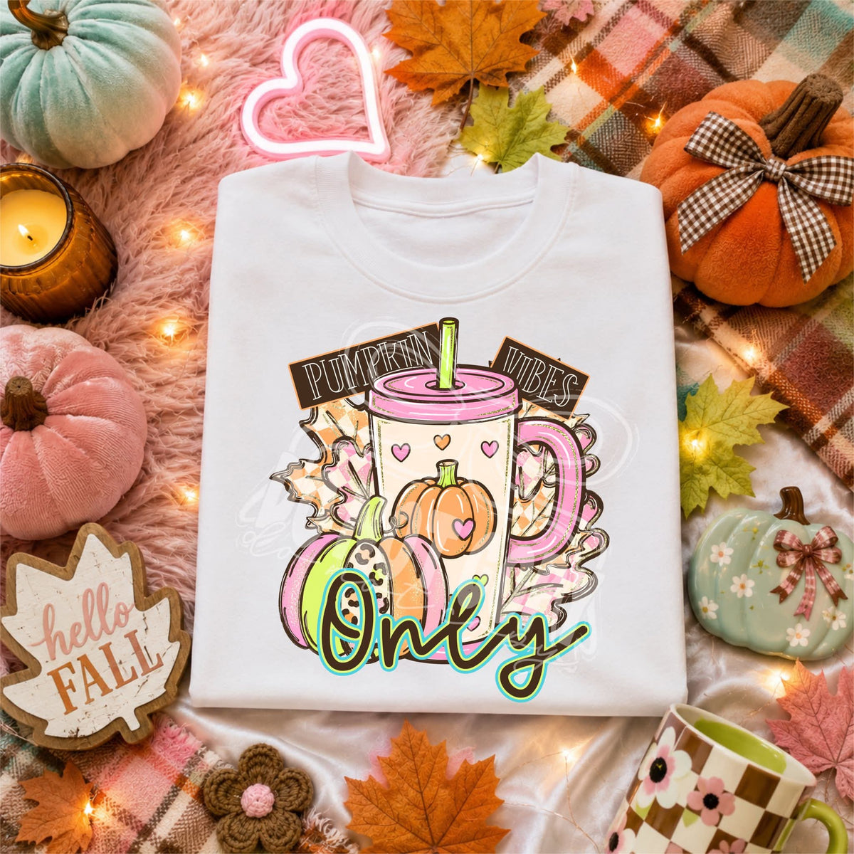 Pumpkin vibes only leopard pumpkin (C's) DTF Transfer