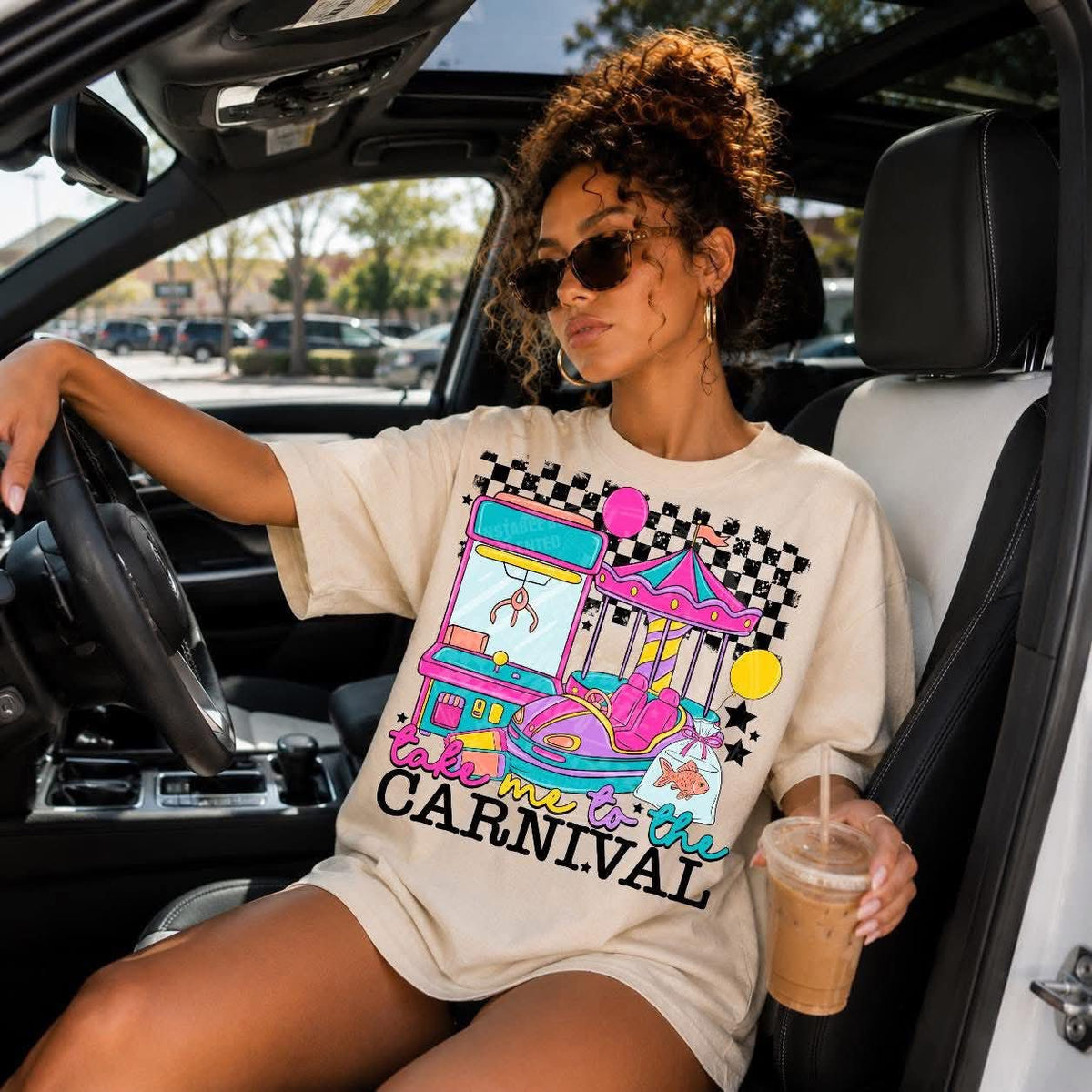 Take me to the carnival (Unhinged) DTF transfer