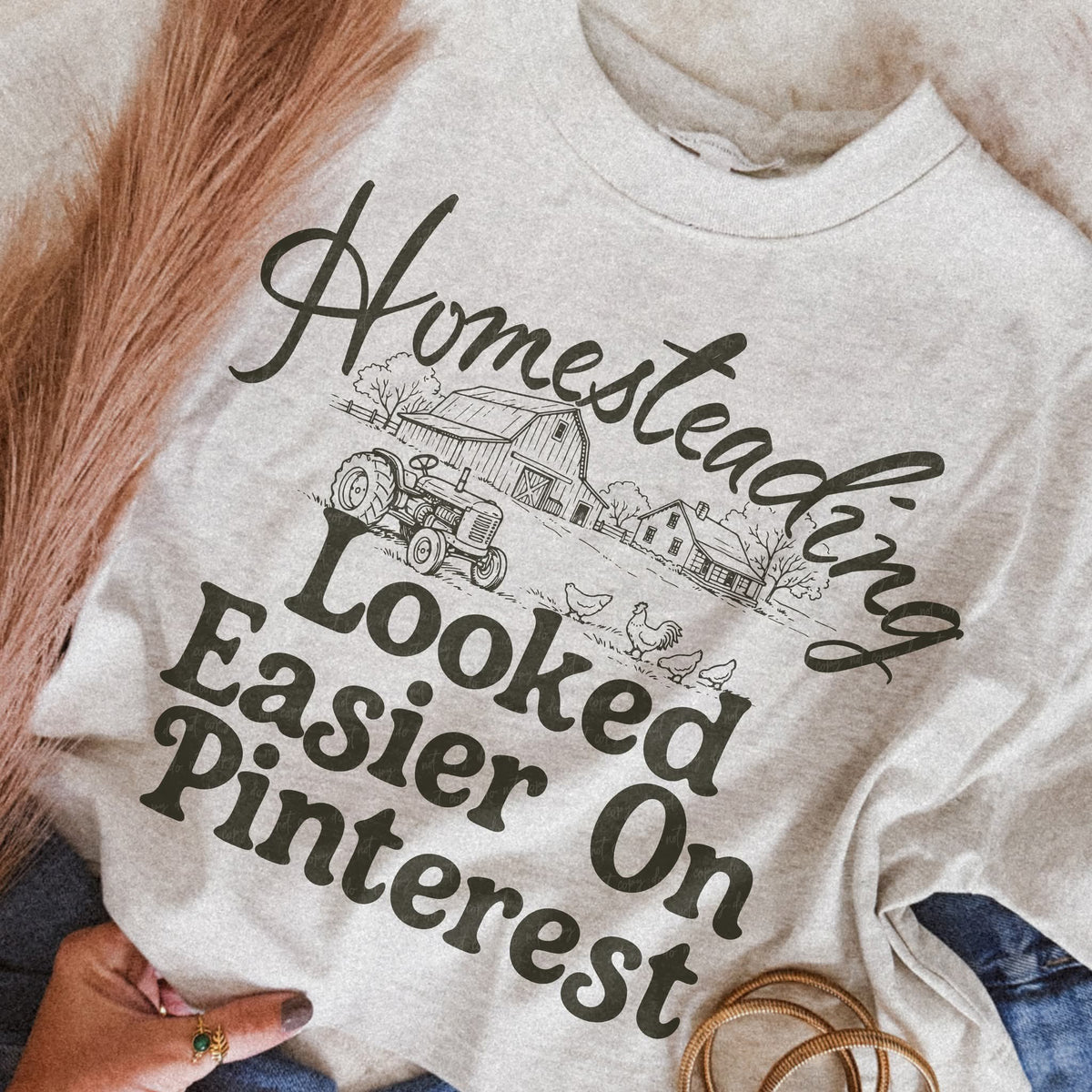 Homesteading looked easier (EMD) DTF Transfer