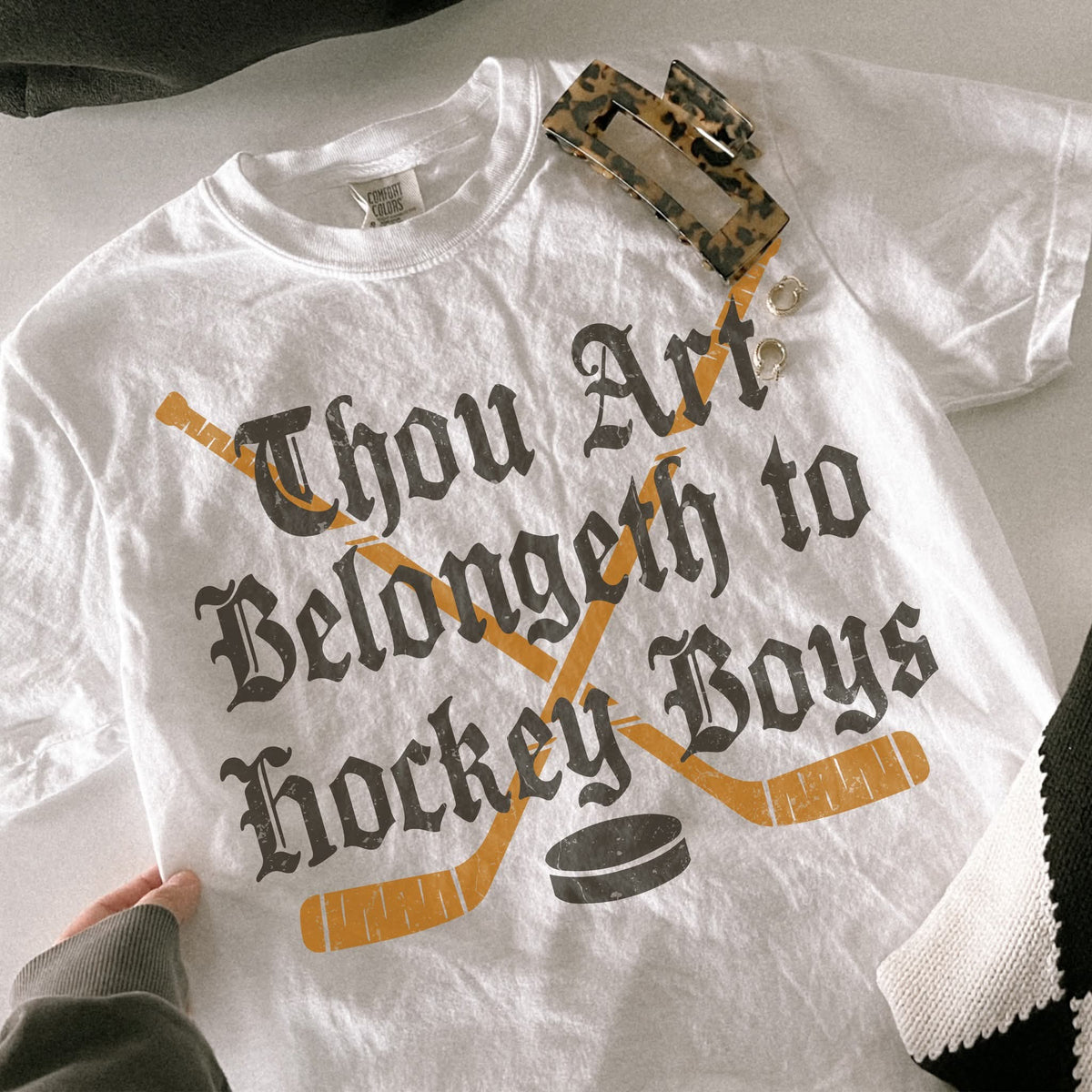 Thou art belongeth to hockey boys (EMD) DTF Transfer