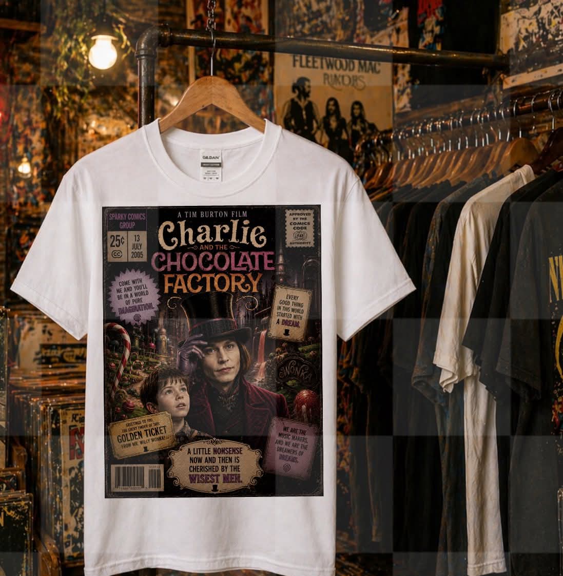 Chocolate factory comic (Unhinged) DTF Transfer