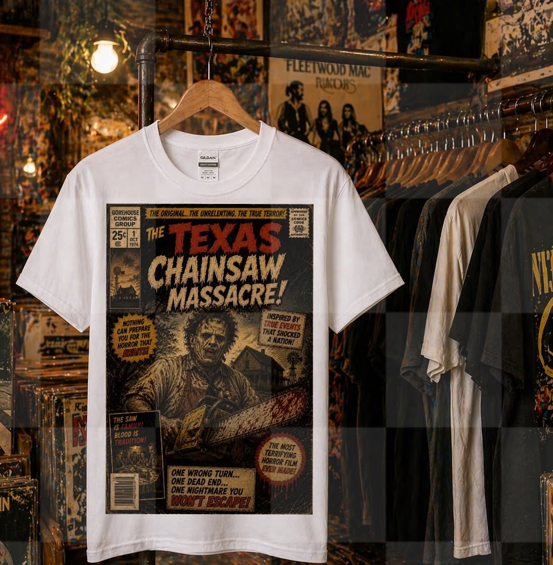 Chainshaw comic (Unhinged) DTF Transfer