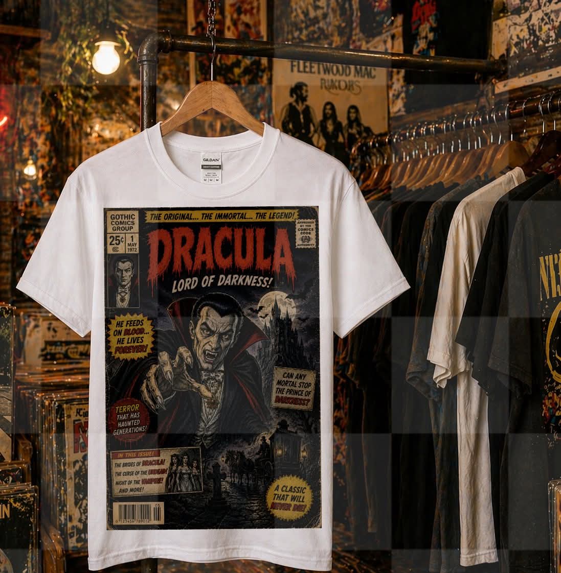 Drac comic (Unhinged) DTF Transfer