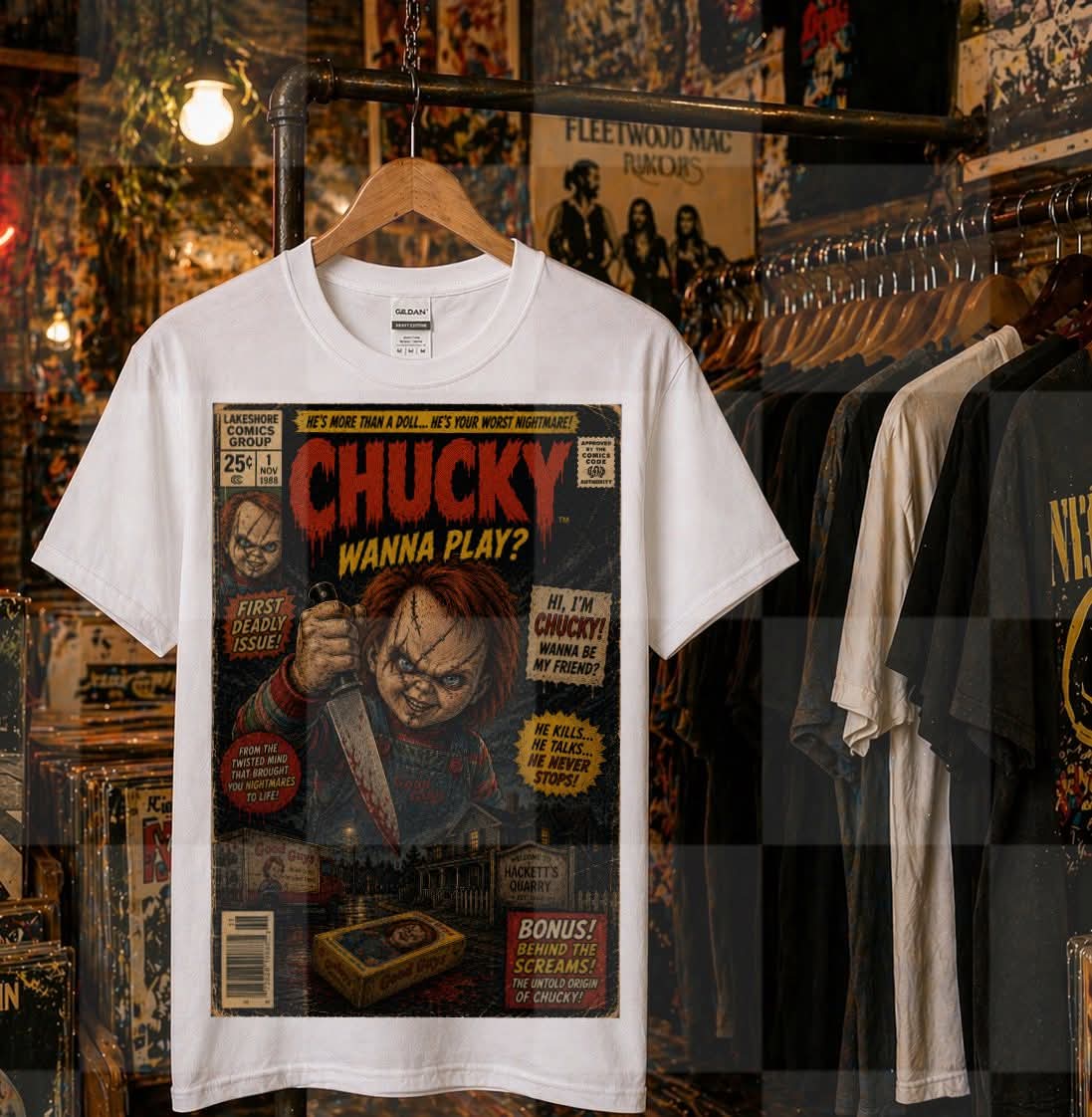 Chuck comic (Unhinged) DTF Transfer