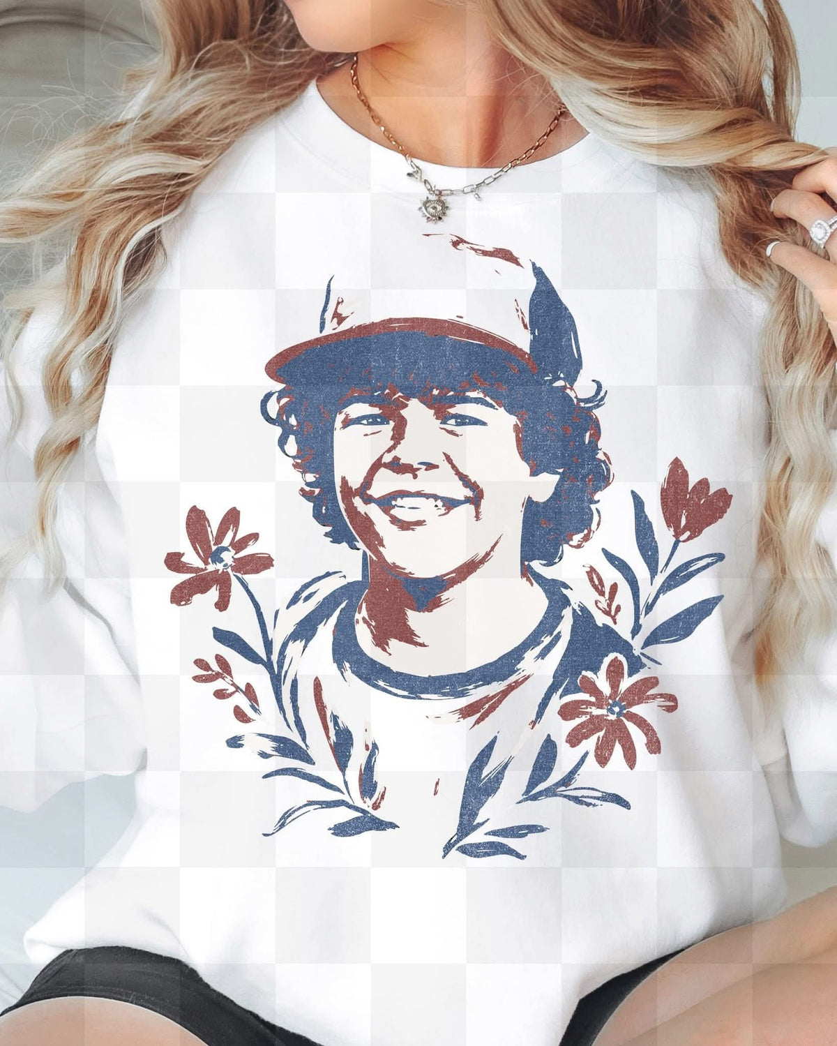 Dustin floral doodle (Unhinged) DTF Transfer