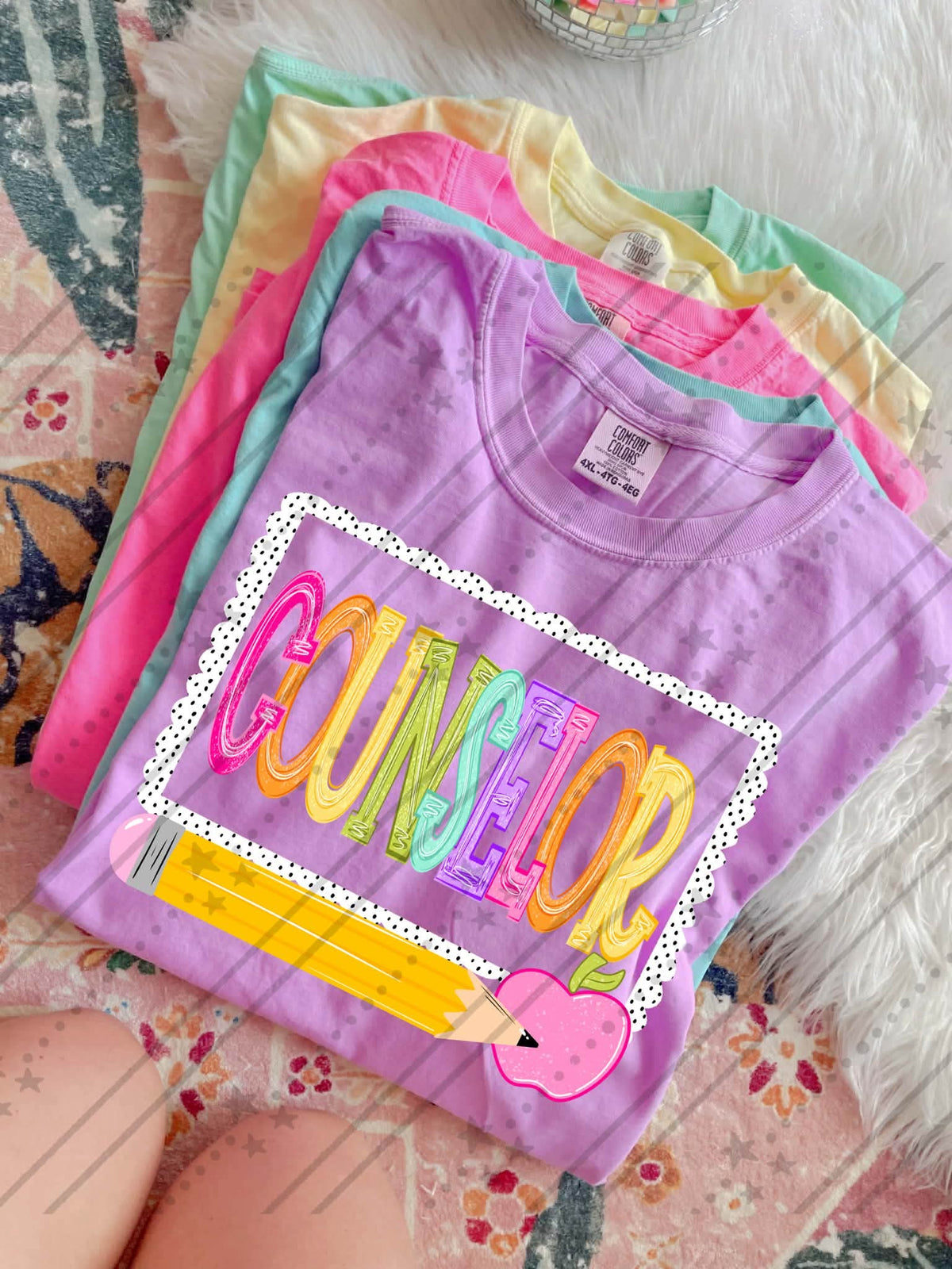 Counselor polkadot frame (Carter) DTF Transfer