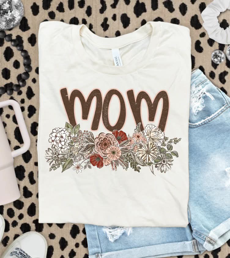 Mom wildflower underline (S&G) DTF Transfer