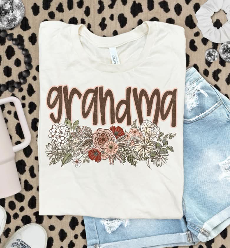 Grandma wildflower underline (S&G) DTF Transfer