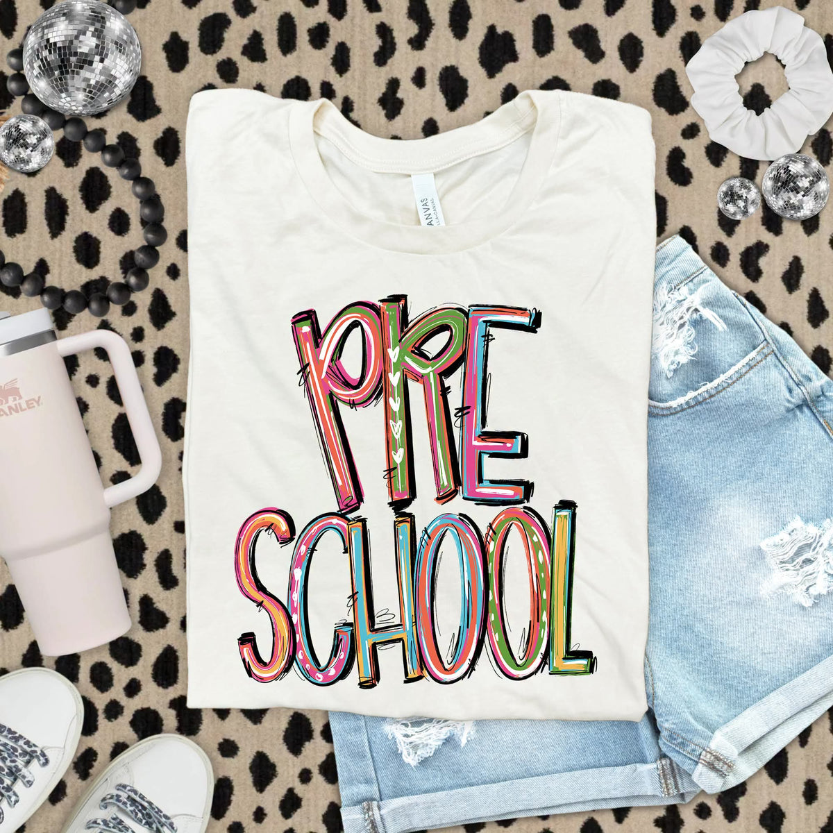 Preschool tie-dye brushstroke (S&G) DTF Transfer