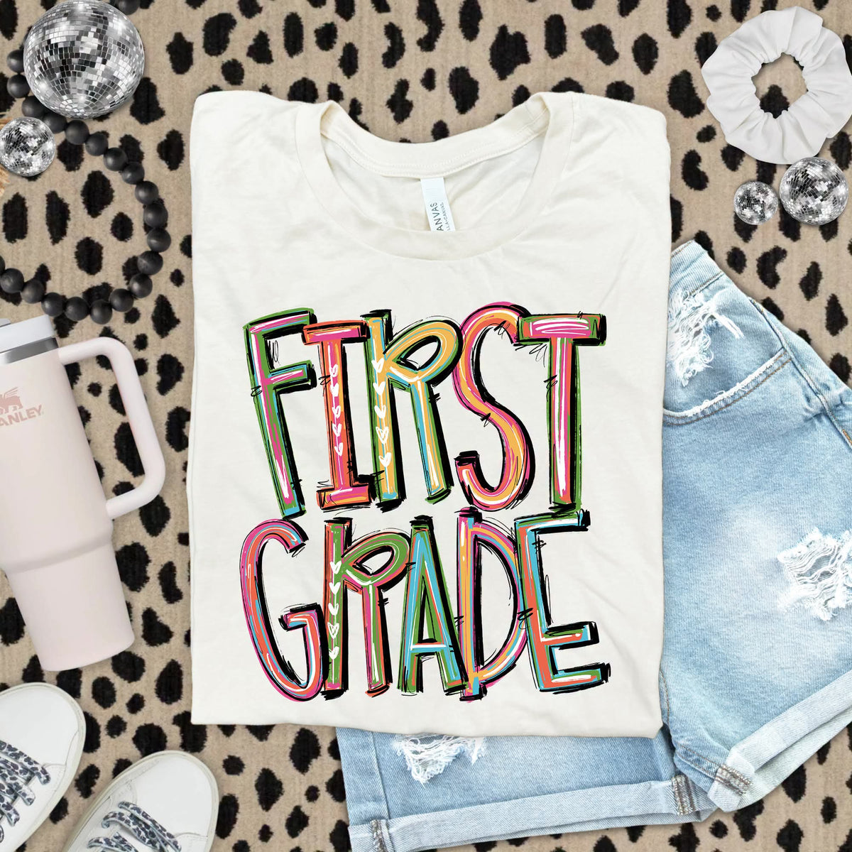 First grade tie-dye brushstroke (S&G) DTF Transfer