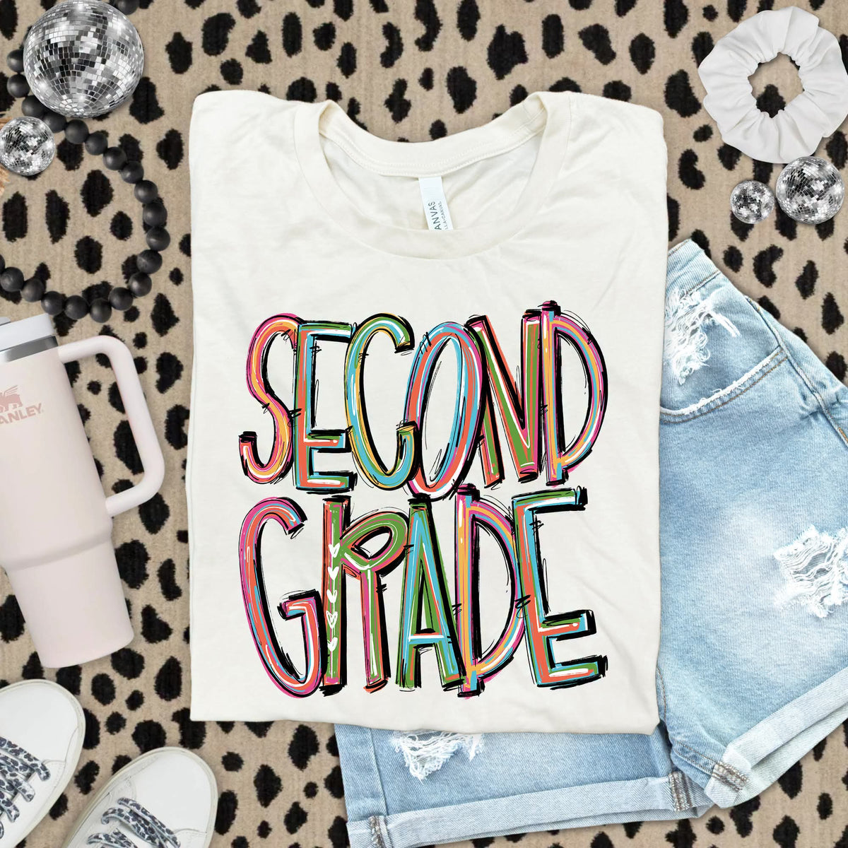 Second grade tie-dye brushstroke (S&G) DTF Transfer