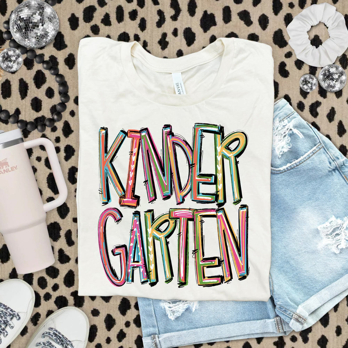 Kindergarten tie-dye brushstroke (S&G) DTF Transfer