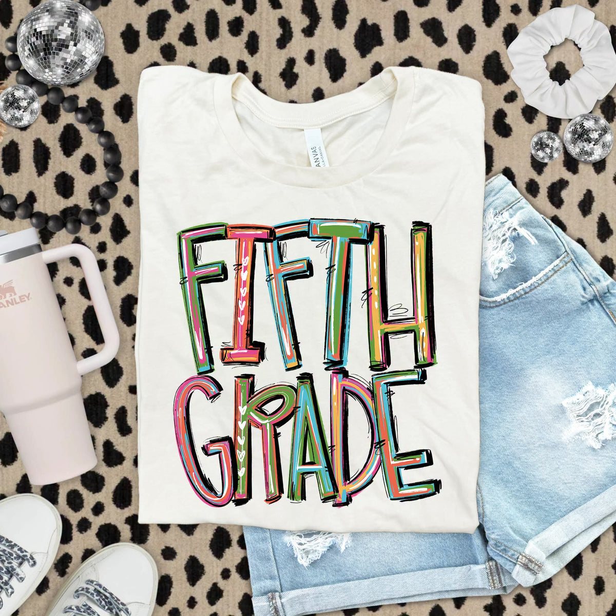 Fifth grade tie-dye brushstroke (S&G) DTF Transfer