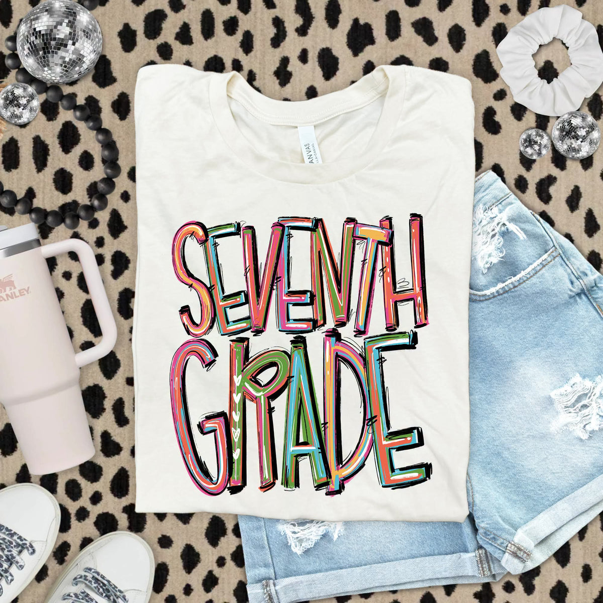 Seventh grade tie-dye brushstroke (S&G) DTF Transfer