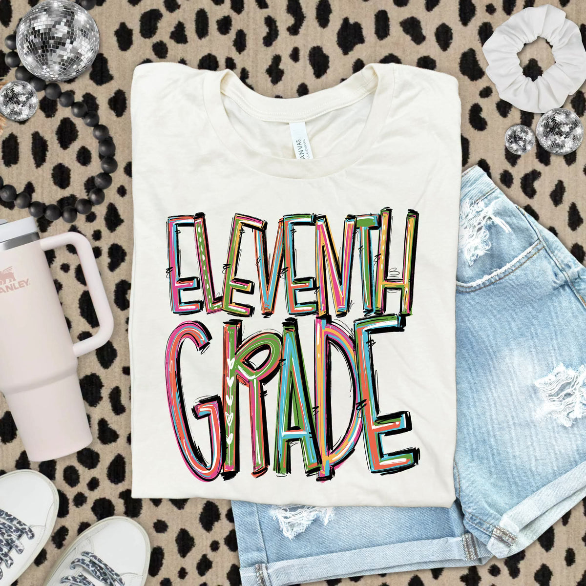 Eleventh grade tie-dye brushstroke (S&G) DTF Transfer