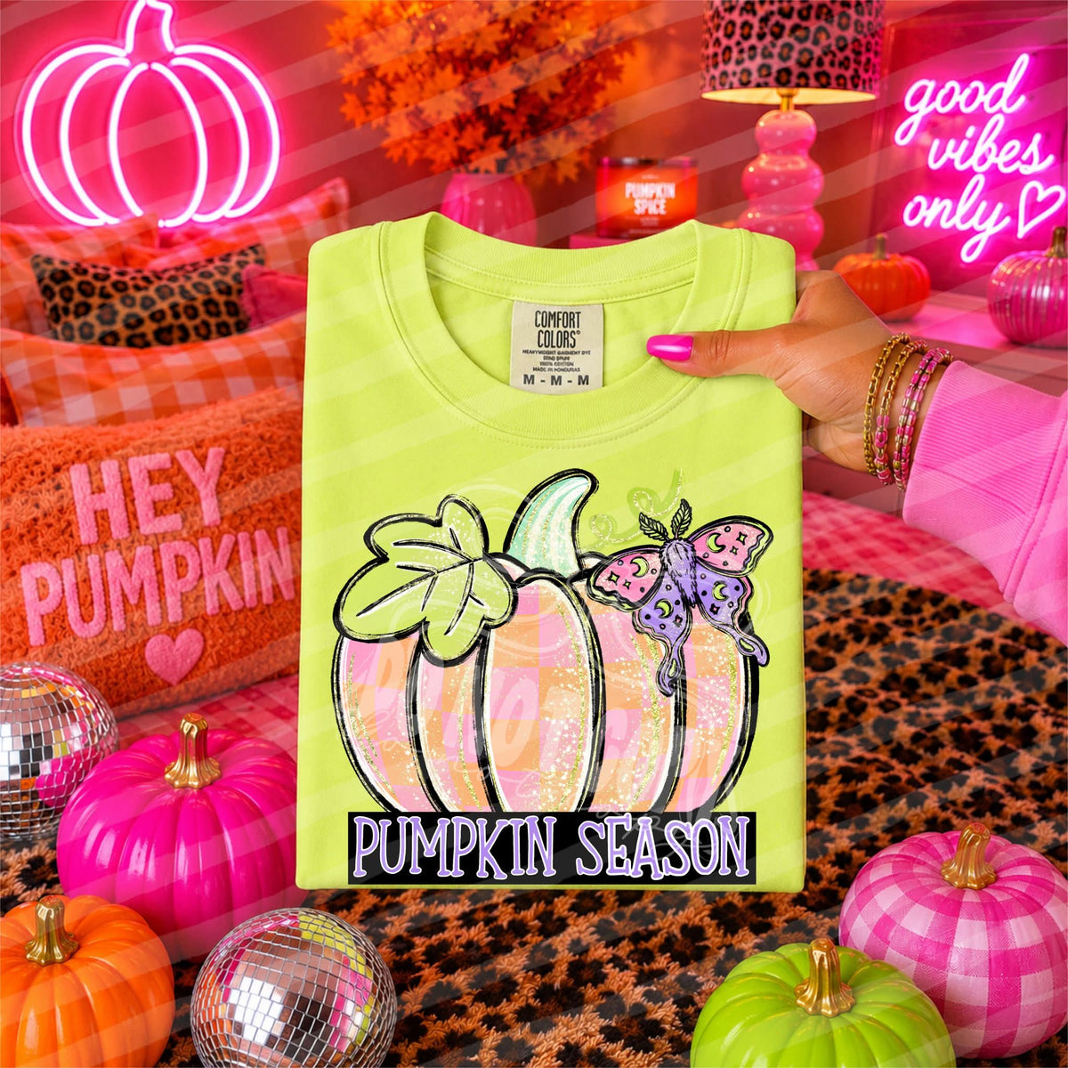 Pumpkin season pumpkin and butterfly (C's) DTF Transfer