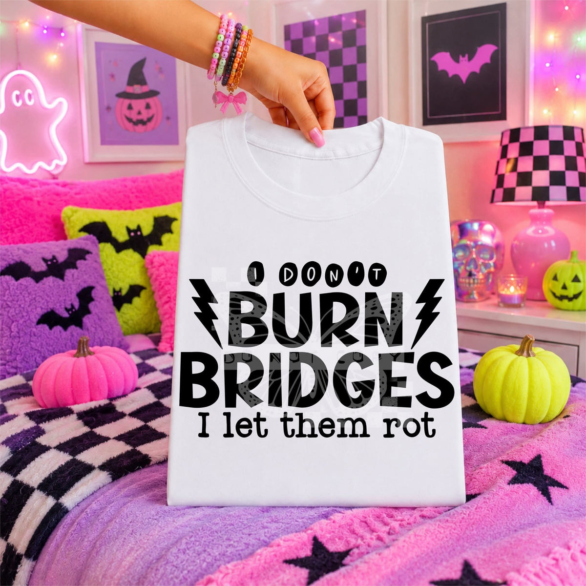 I don't burn bridges BLACK (C's) DTF Transfer
