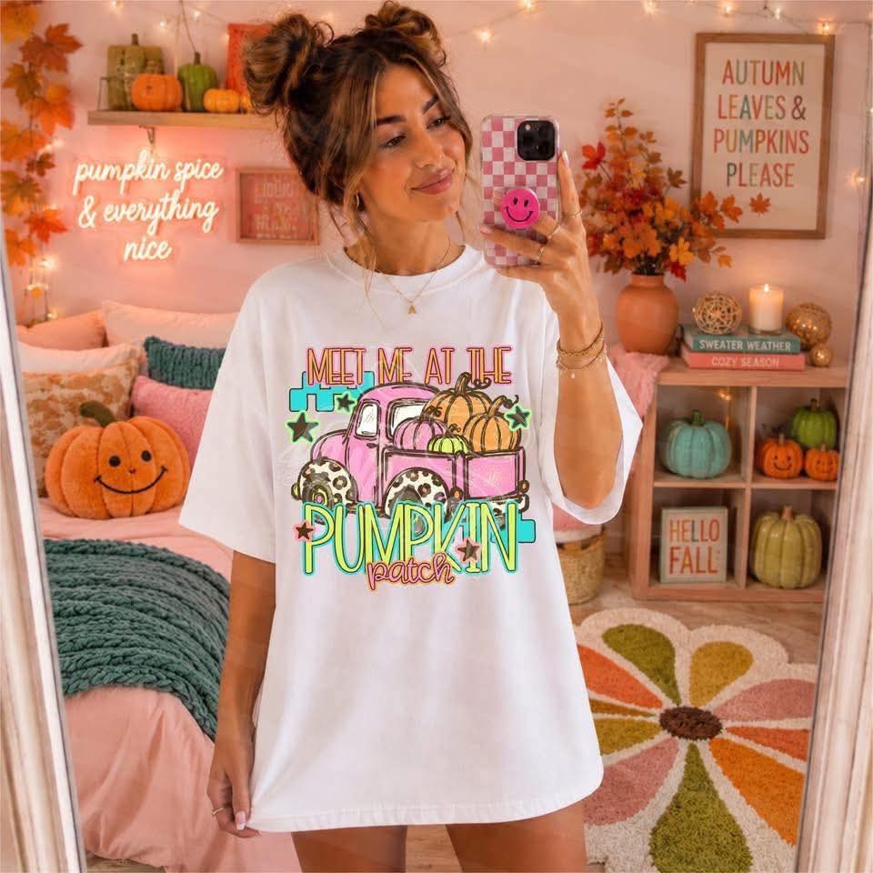 Meet me at the pumpkin patch truck (C's) DTF Transfer