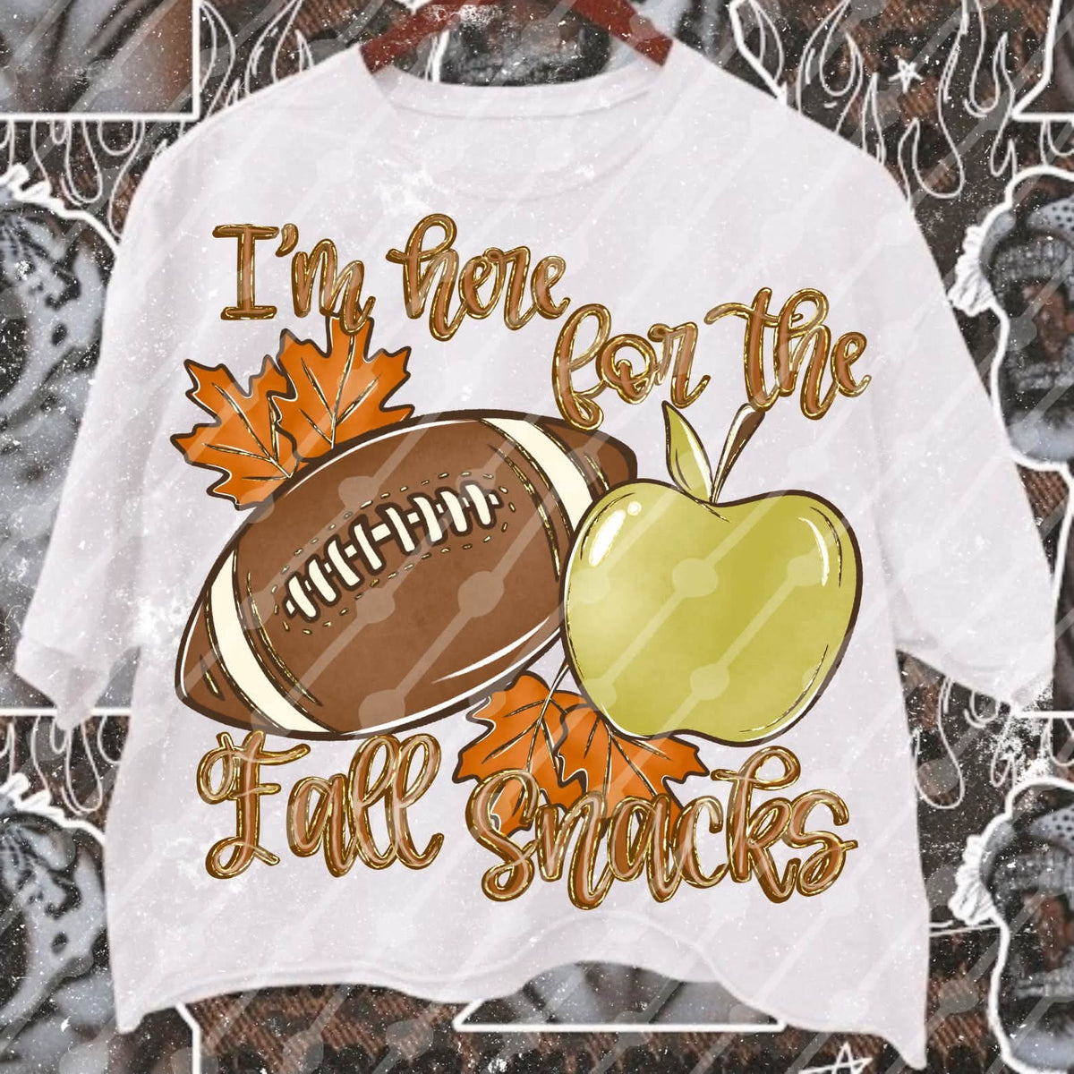 I'm here for the fall snacks (Carter) DTF Transfer