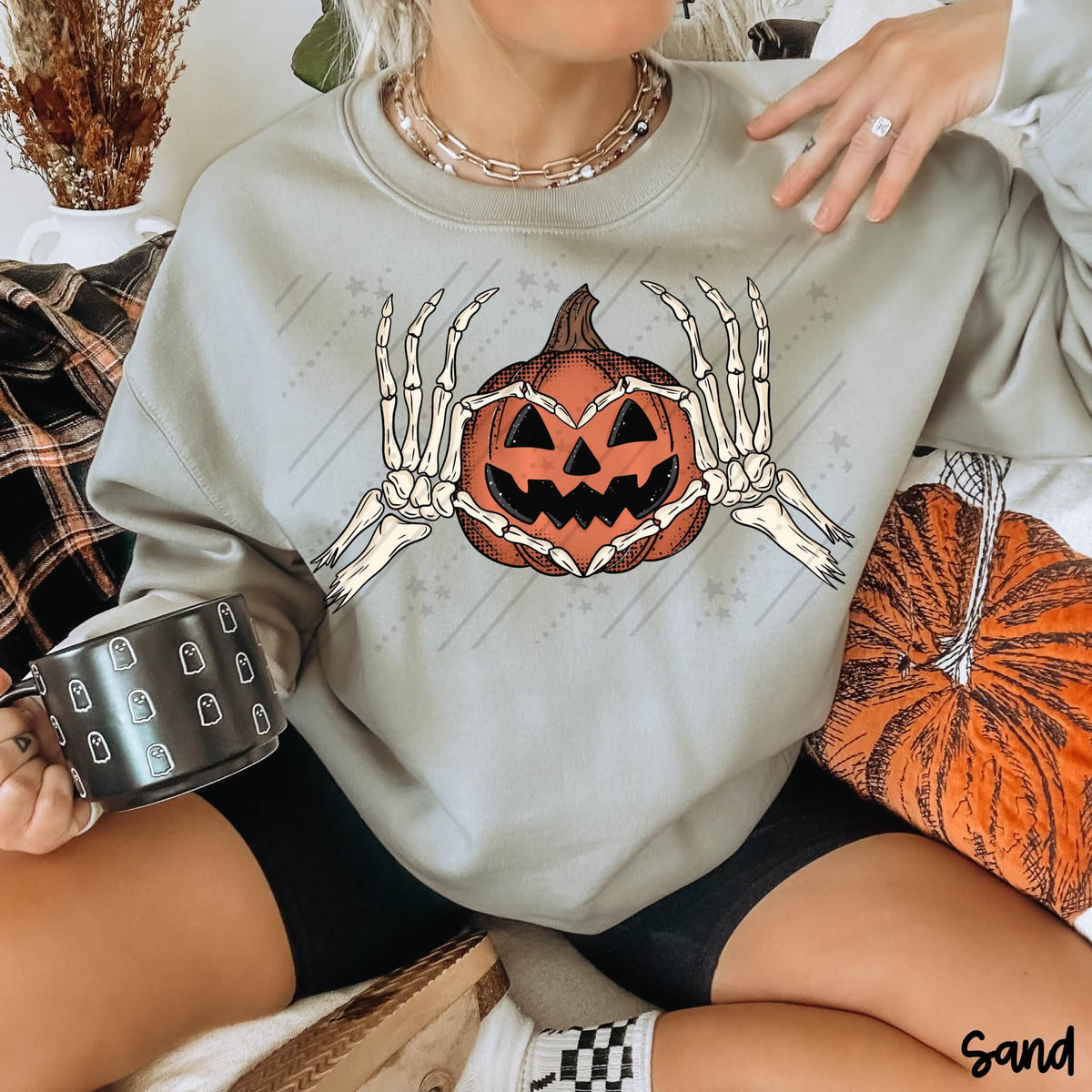 Pumpkin heart hands (Crafti) DTF Transfer