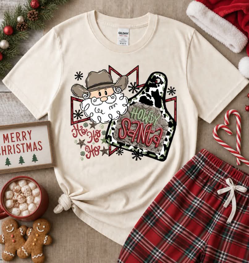 Howdy santa western (S&G) DTF transfer