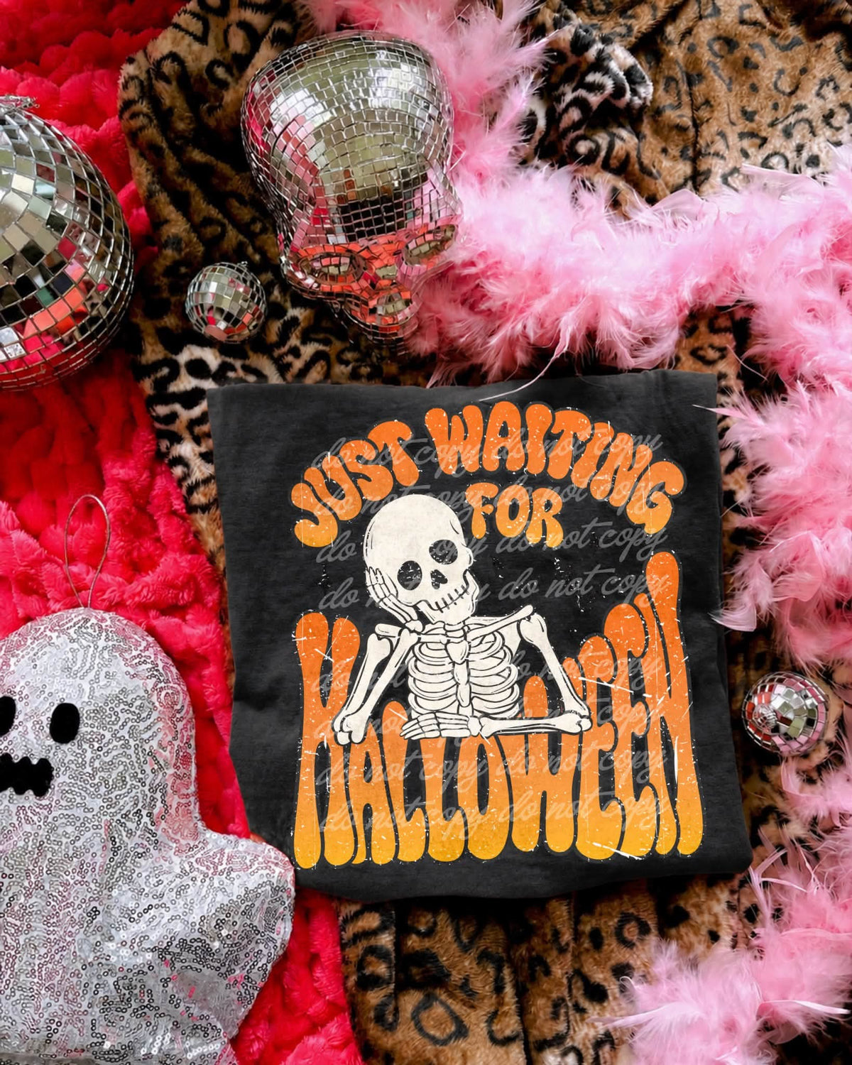 Just waiting for Halloween skellie (Carter) DTF Transfer