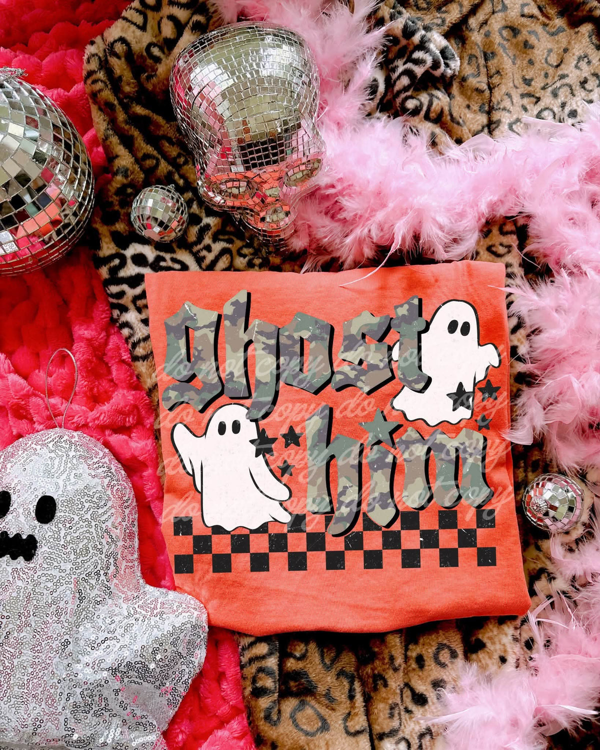 Ghost him camo font (Carter) DTF Transfer