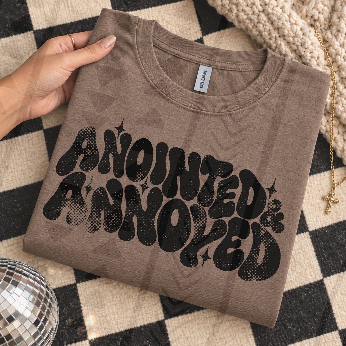 Anointed & annoyed BLACK (Kai) DTF Transfer