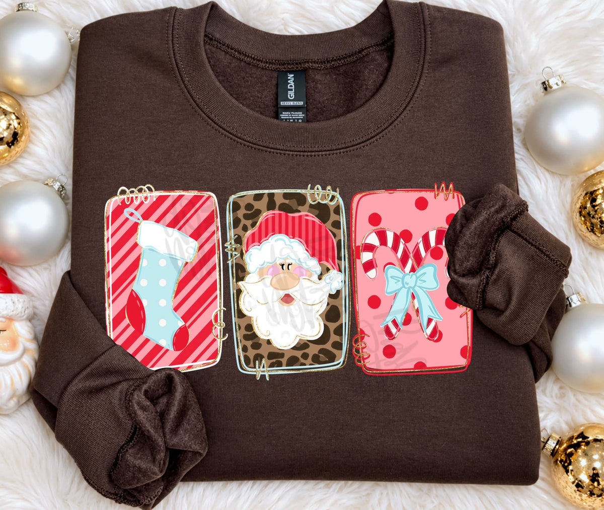 Pattern Christmas boxes Sunday Special DTF Transfer