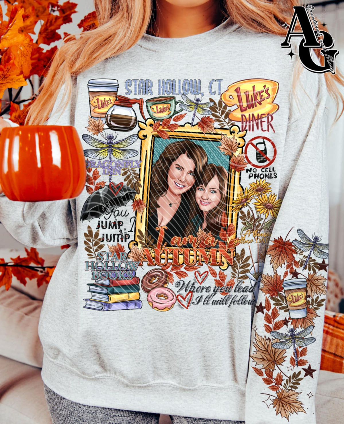 Fall Girls (front only) AG DTF transfer