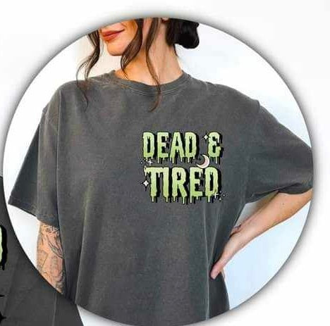Dead & tired pocket (CSC) 65597 DTF transfer