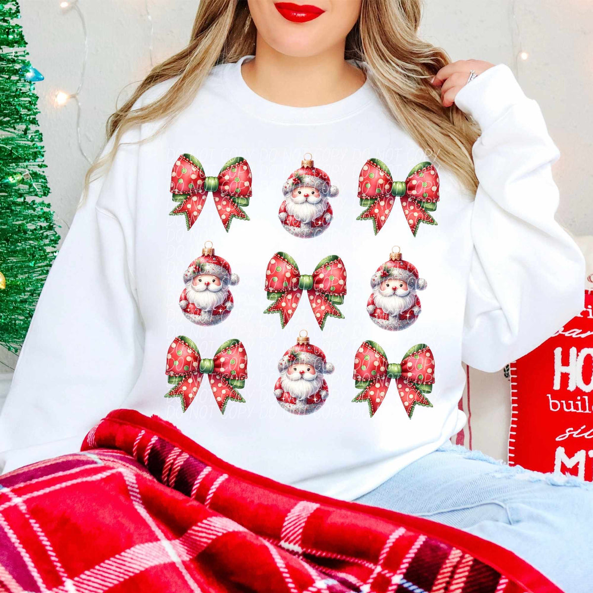 Santa ornament collage (CITY) 62050 DTF transfer