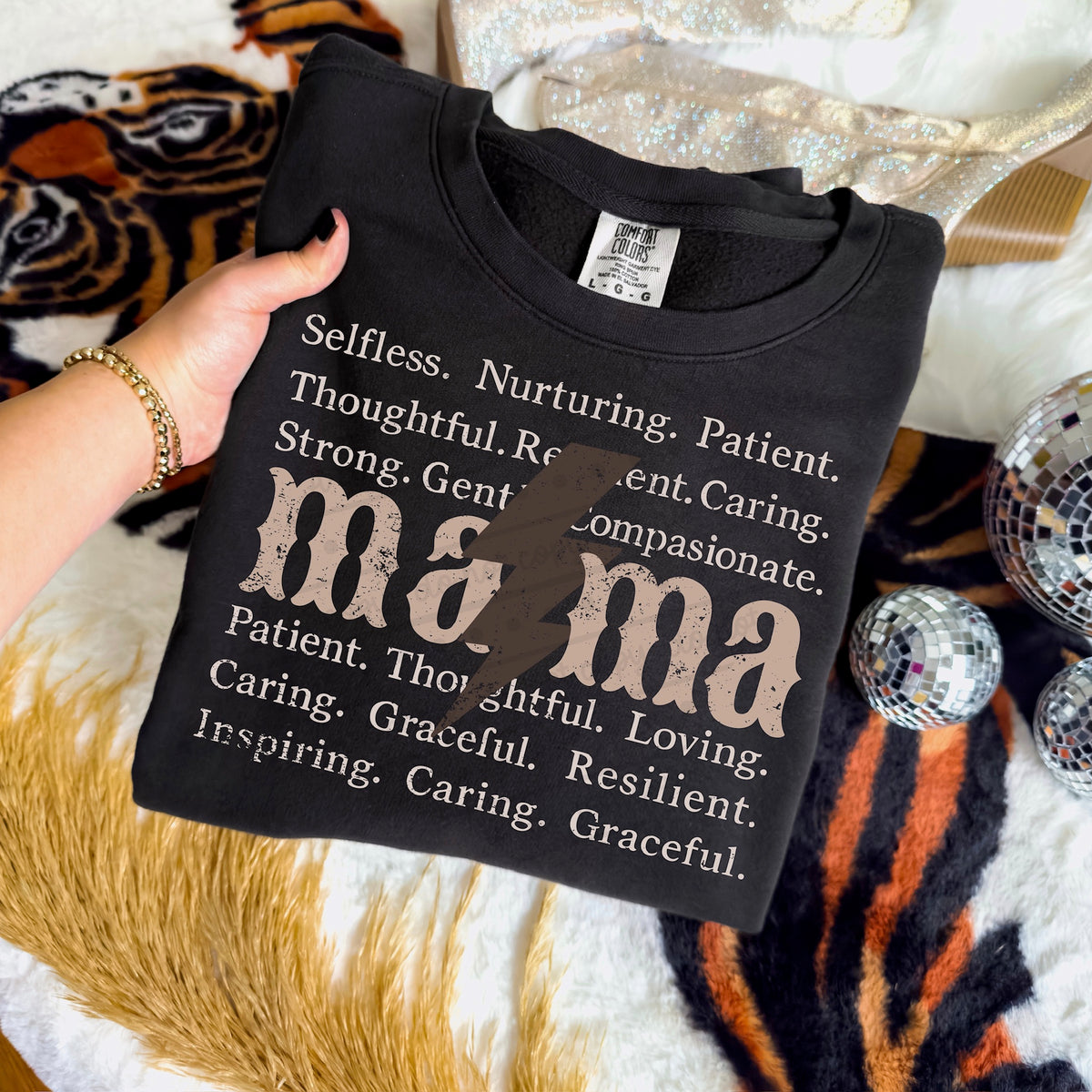 Mama quotes tan letters DTF Transfer