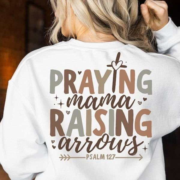 Praying mama raising arrows (KARTA) 64024 DTF transfer
