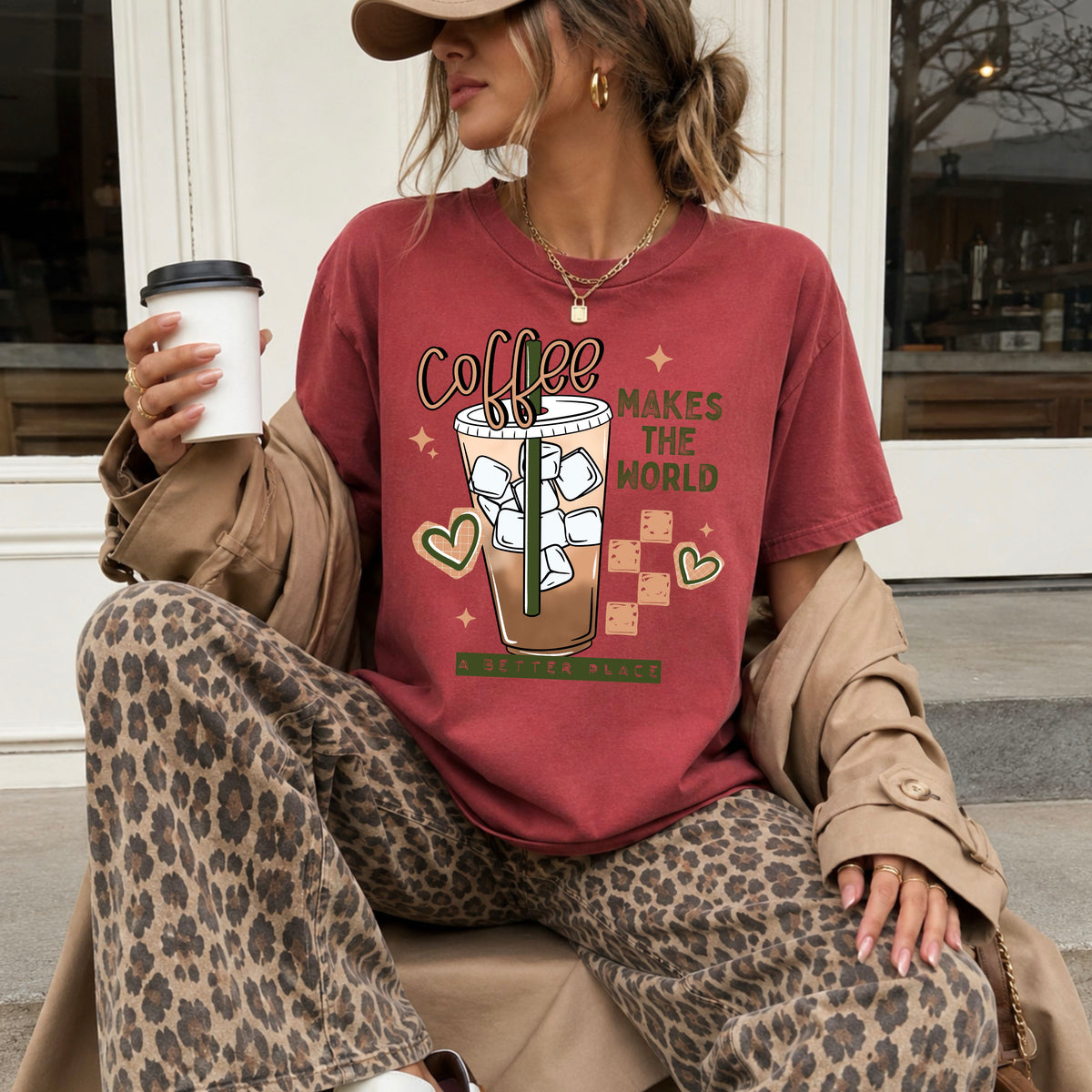 Coffee makes the world a better place (CSC) DTF Transfer