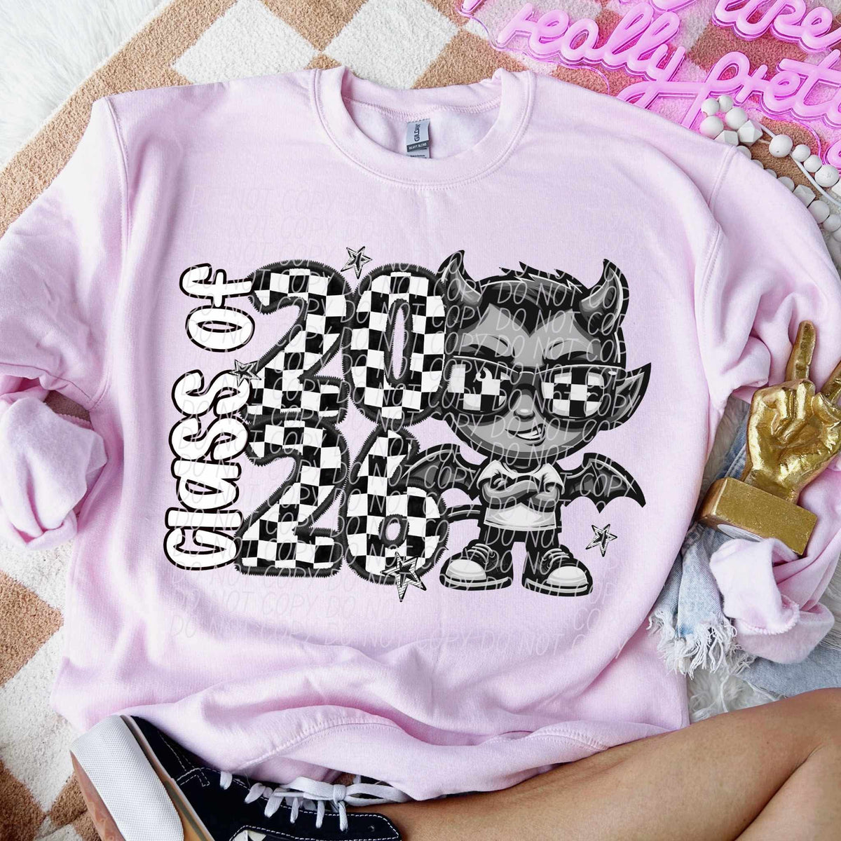 Class of 2026 checkered Devils city DTF transfer