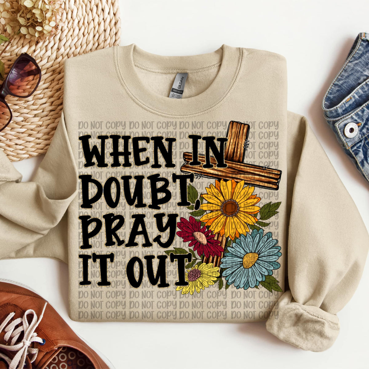 When in doubt pray it out (VP) 91917 DTF transfer