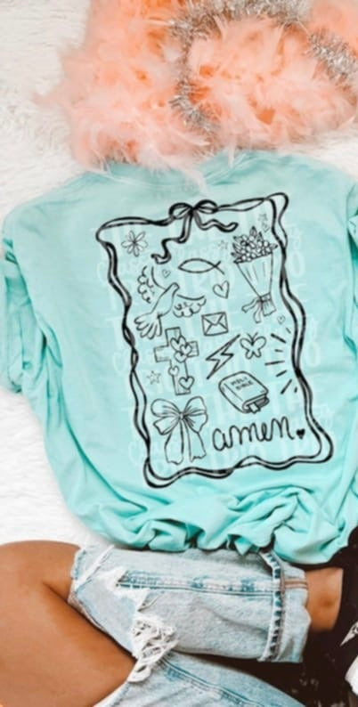 Amen doodles 95115 DTF transfer