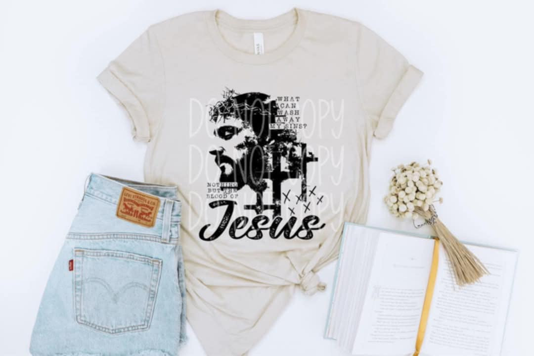 What can wash away my sins 87270 DTF transfer
