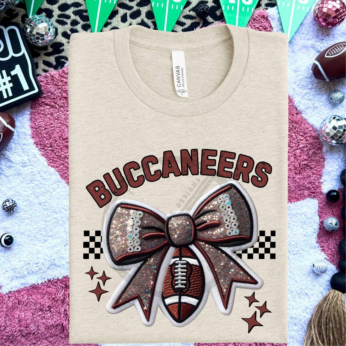 Buccaneers bow and football (HW) 58321 DTF transfer