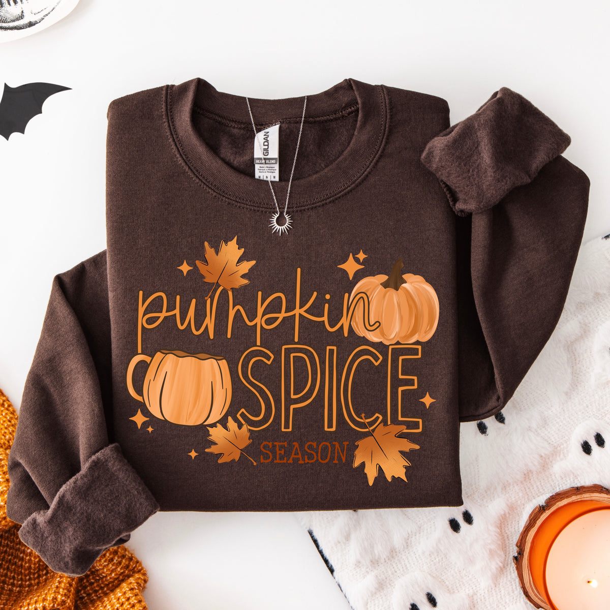 Pumpkin Spice Season with leaves (csc) DTF Transfer