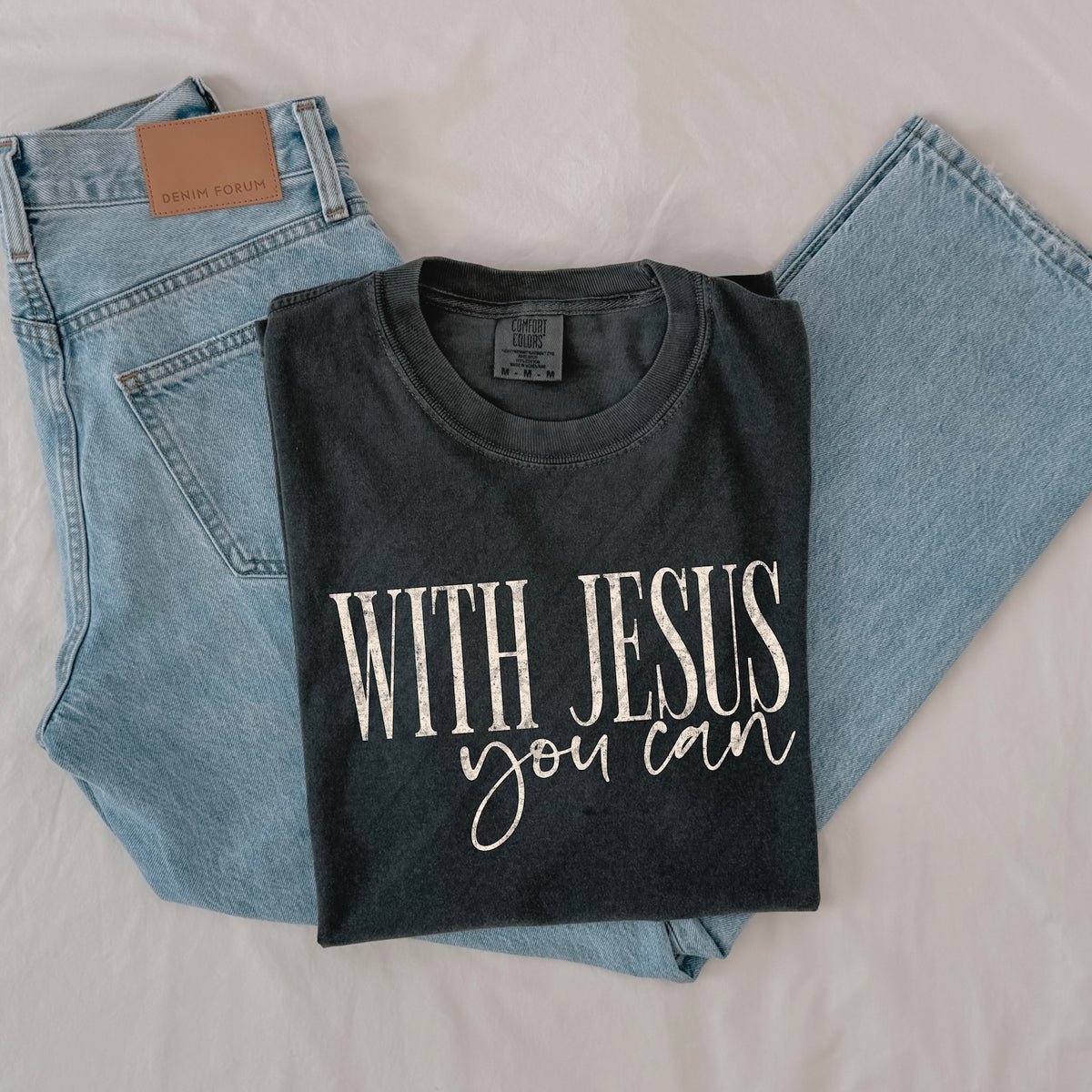 With Jesus you can (white) (scarlow) DTF Transfer