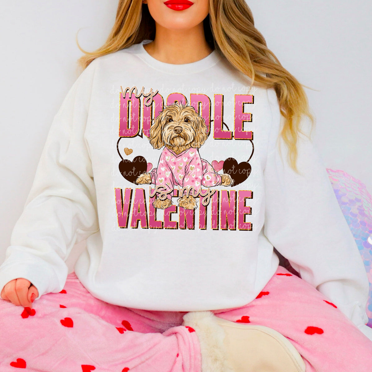 My Doodle is my Valentine 117441 DTF Transfer