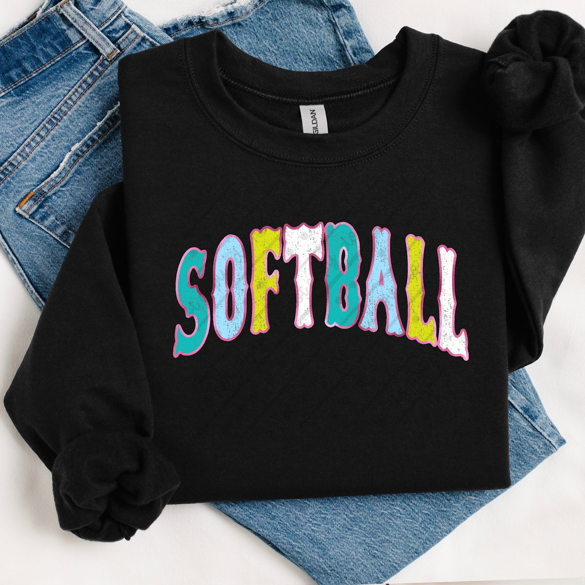 Softball Varsity font DTF Transfer