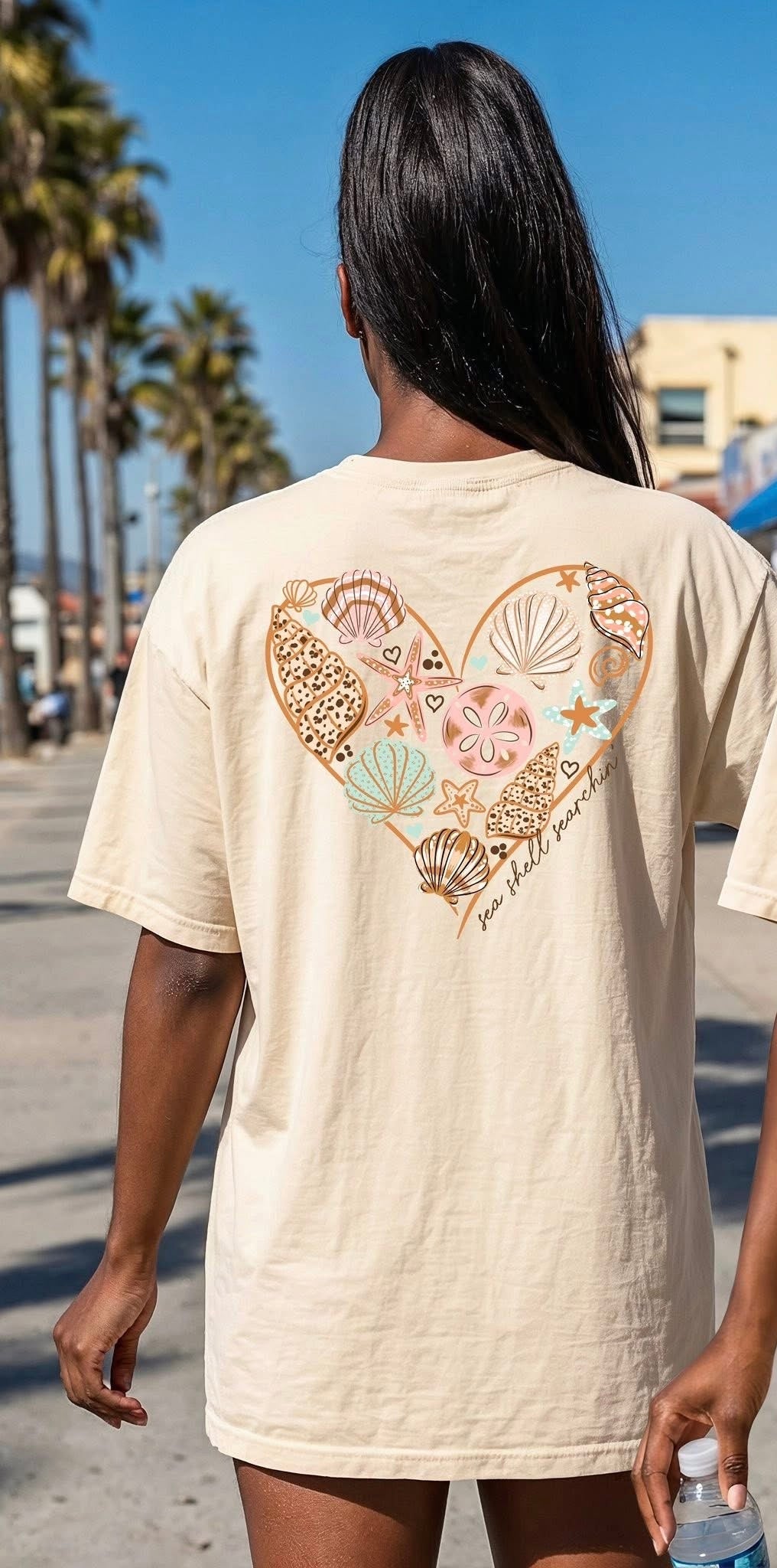 Sea shell heart (CSC) DTF Transfer