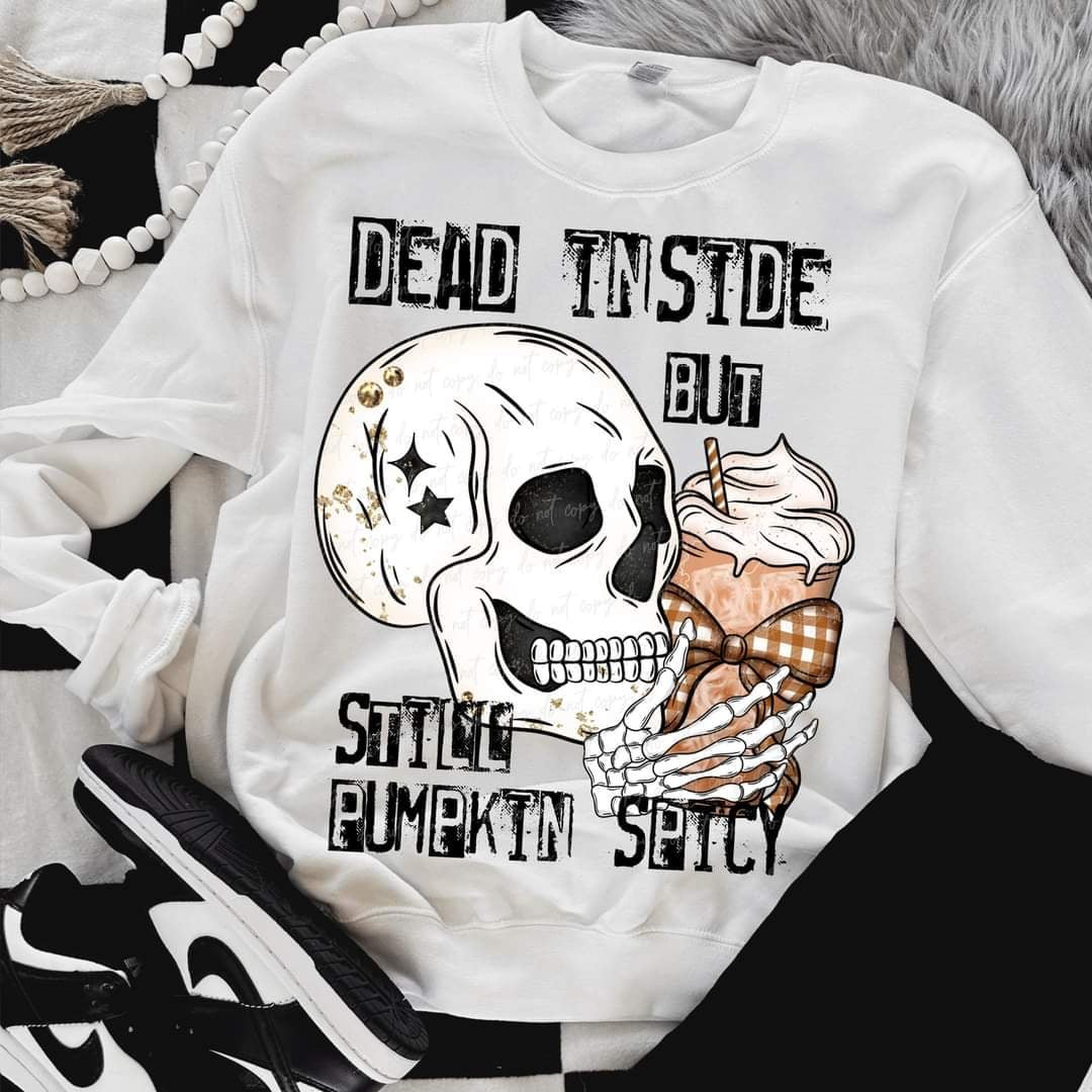 Dead inside but still pumpkin spicy (VIRGO) 58499 DTF transfer