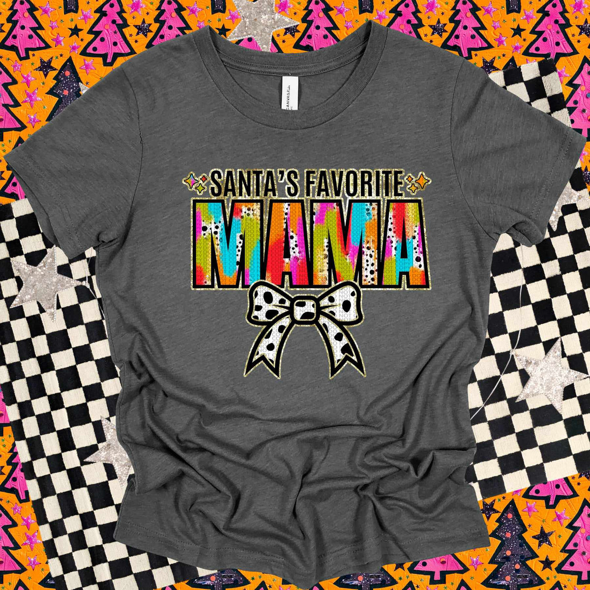 Santa’s favorite mama (HW) 67075 DTF transfer