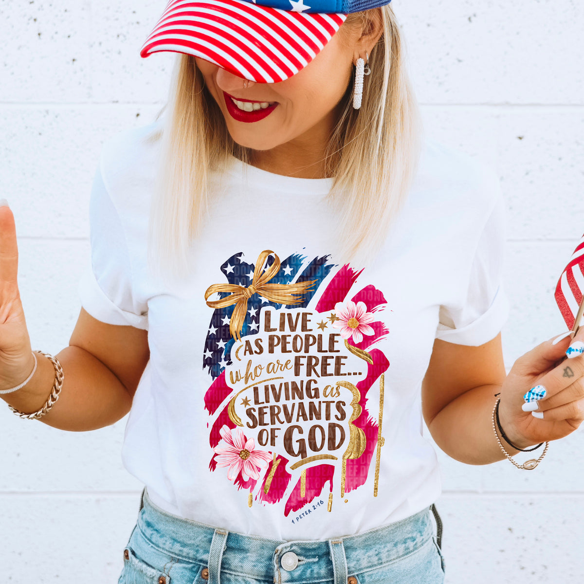 Live as people who are free 95535 DTF transfer